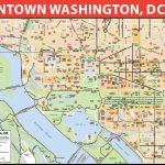 Washington, D.c. Downtown Bike Map   Map Of Downtown Washington Dc Printable