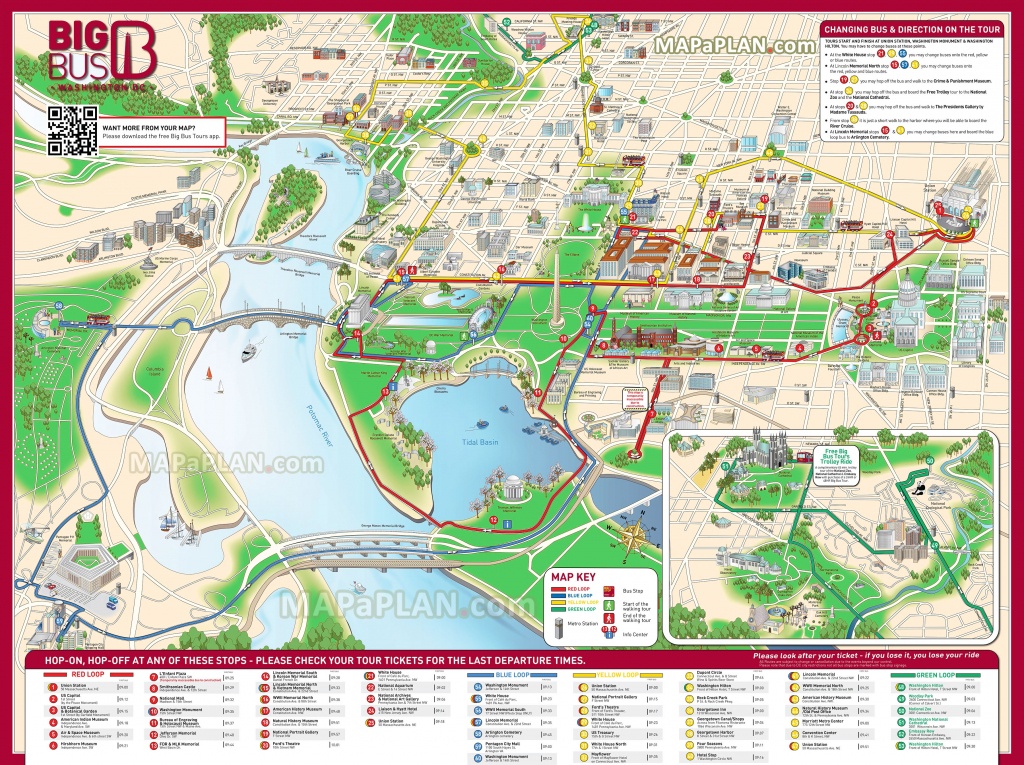 Washington Dc Maps - Top Tourist Attractions - Free, Printable City - Printable Walking Tour Map Of Washington Dc