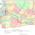 Washington Printable Map   Washington State Road Map Printable