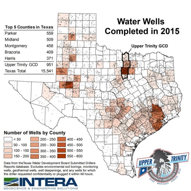 Texas Water Development Board Well Map