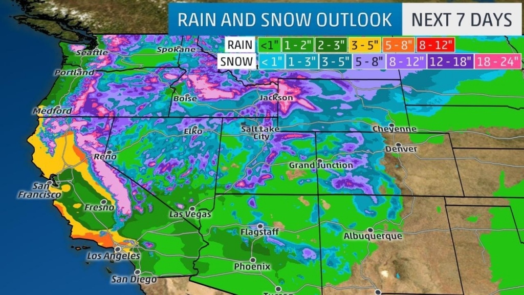 Weather Map For Los Angeles California – Map Of Usa District - California Weather Map