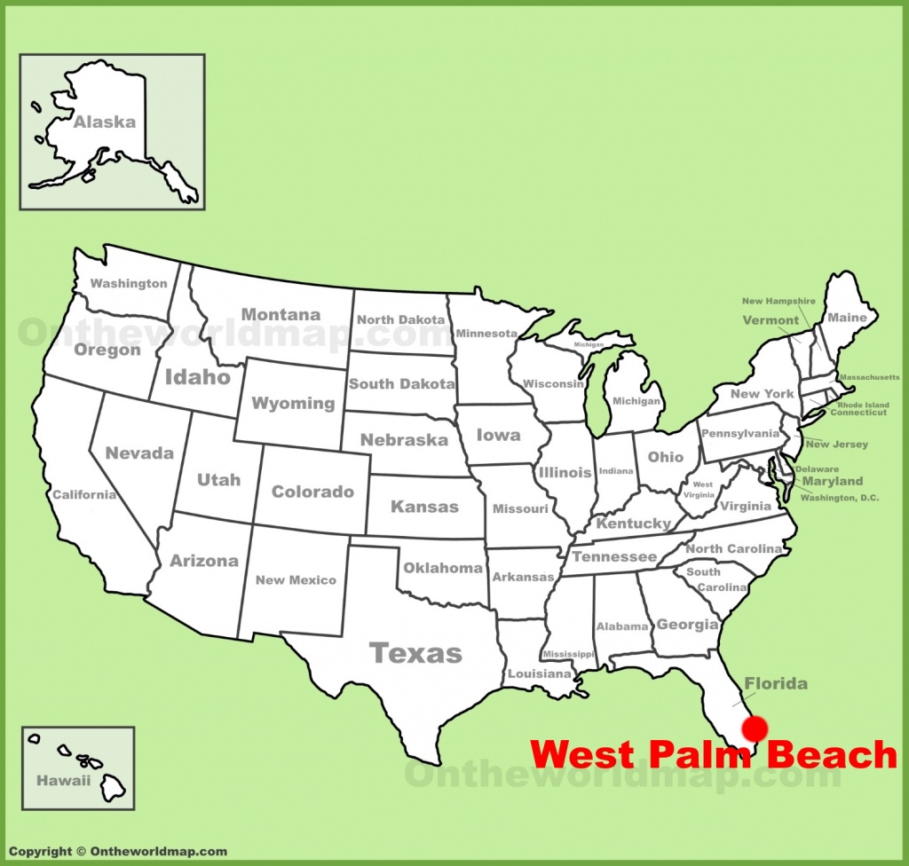 West Palm Beach Location On The U.s. Map - West Palm Beach California Map