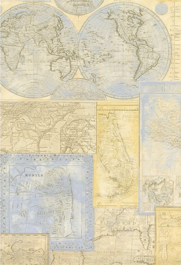 What If We Wall Papered A Wall At Gmc With Old Maps Of Texas? @beth - Texas Map Wallpaper