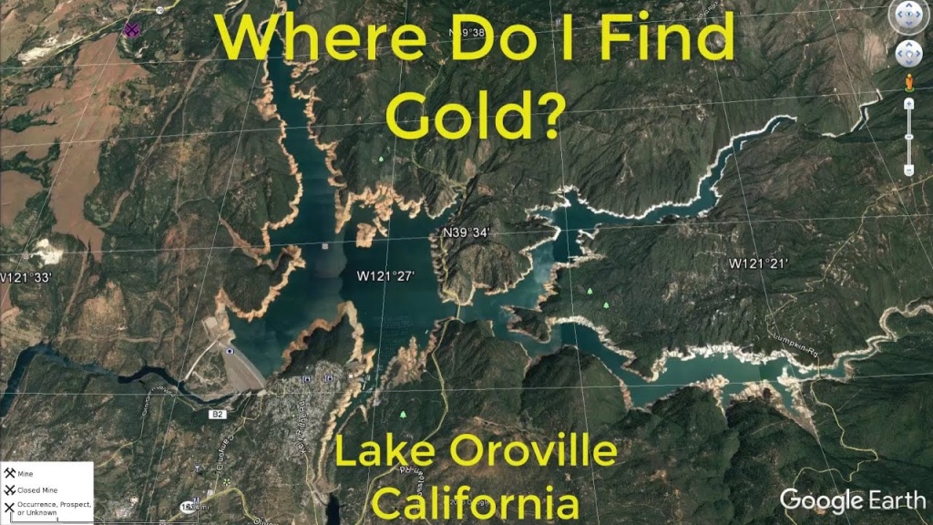 Where Do I Find Gold Around Lake Oroville - Youtube - Oroville California Google Maps