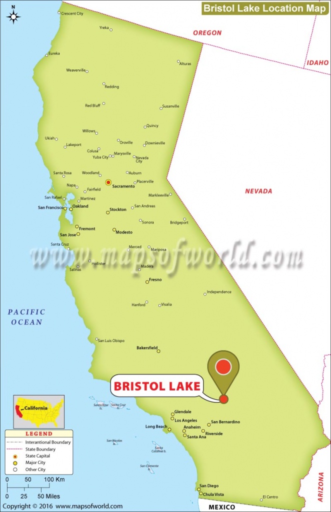 Where Is Bristol Lake, California - Where Can I Buy A Map Of California