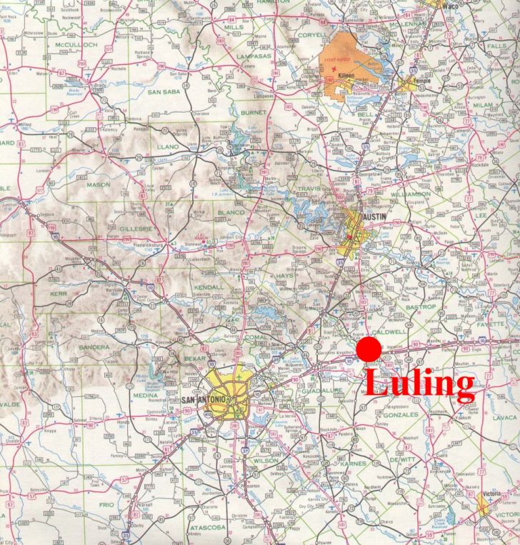 Luling Texas Map