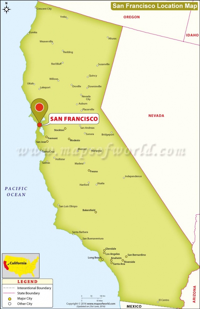 Where Is San Francisco California State Map Map San Francisco - A - Map Of San Francisco Area California