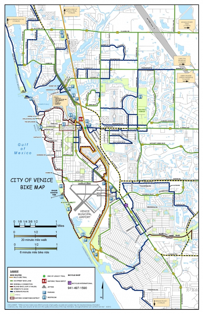 Where To Ride | Bicycles International | Bike Sales &amp;amp; Repair - Map Of South Venice Florida