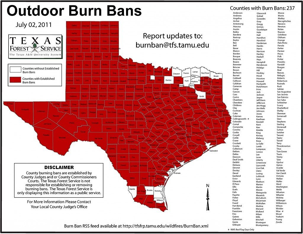 Where You Can And Can't Shoot Fireworks In Texas [Pic] Texas Burn Ban