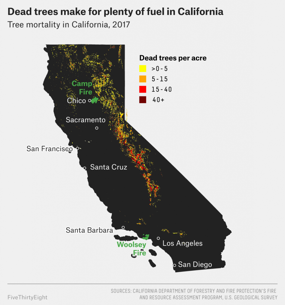 Why California&amp;#039;s Wildfires Are So Destructive, In 5 Charts - Show Me A Map Of California Wildfires