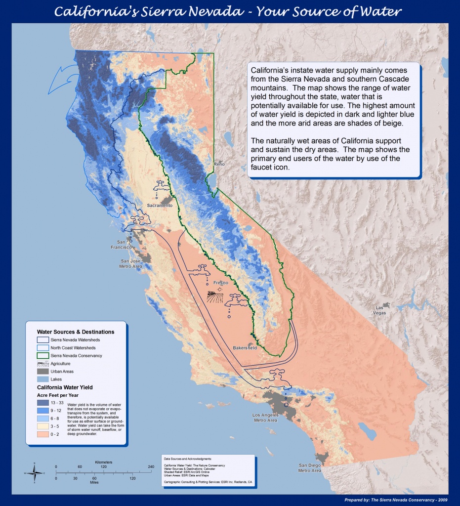 Why The Sierra? - Sierra California Map