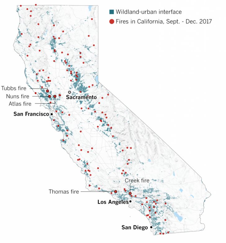 Fire Map California 2017