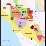 Wine Regions Of California Map | Secretmuseum   Wine Country Map Of California
