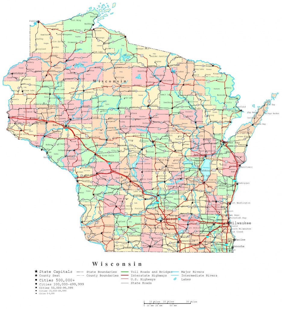 Wisconsin Printable Map - Printable Map Of Downtown Madison Wi