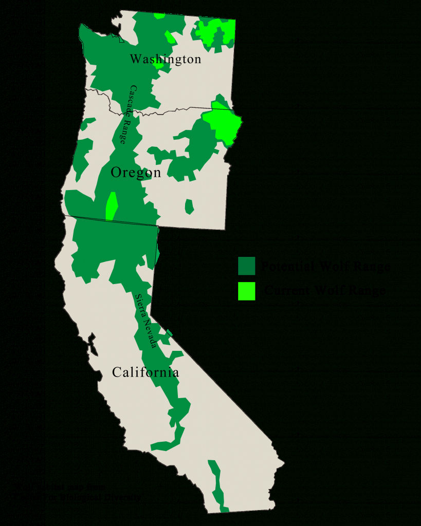 Wolves In California Map | Woestenhoeve - Wolves In California Map