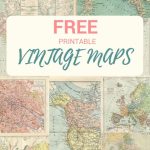 Wonderful Free Printable Vintage Maps To Download | Papercrafts   Printable Antique Maps Free