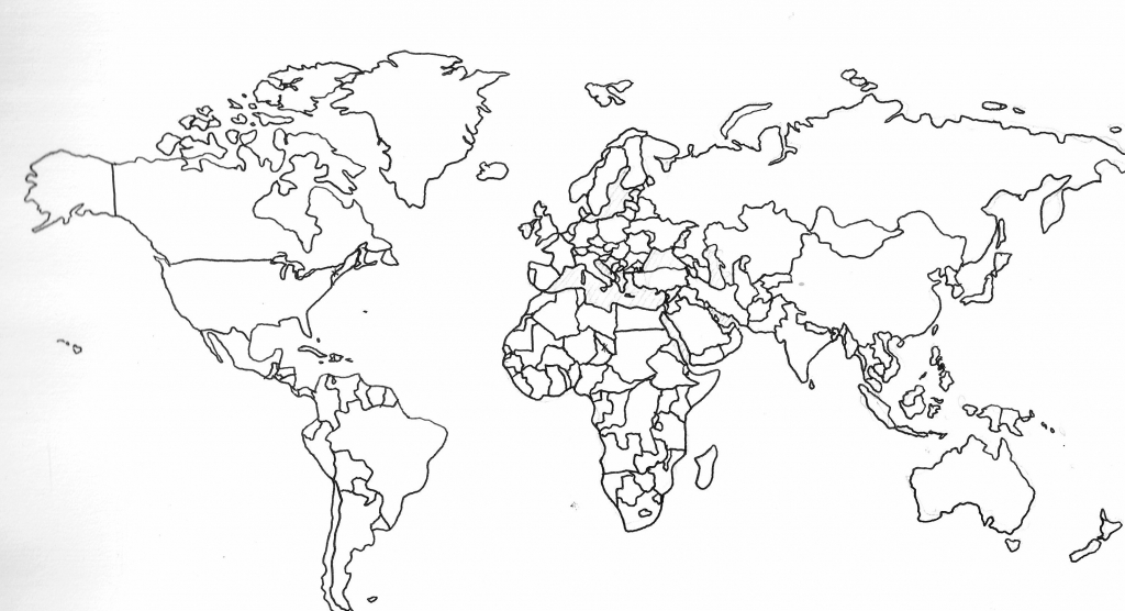 World Blank Map - Free Maps World Collection - World Map Black And White Labeled Printable