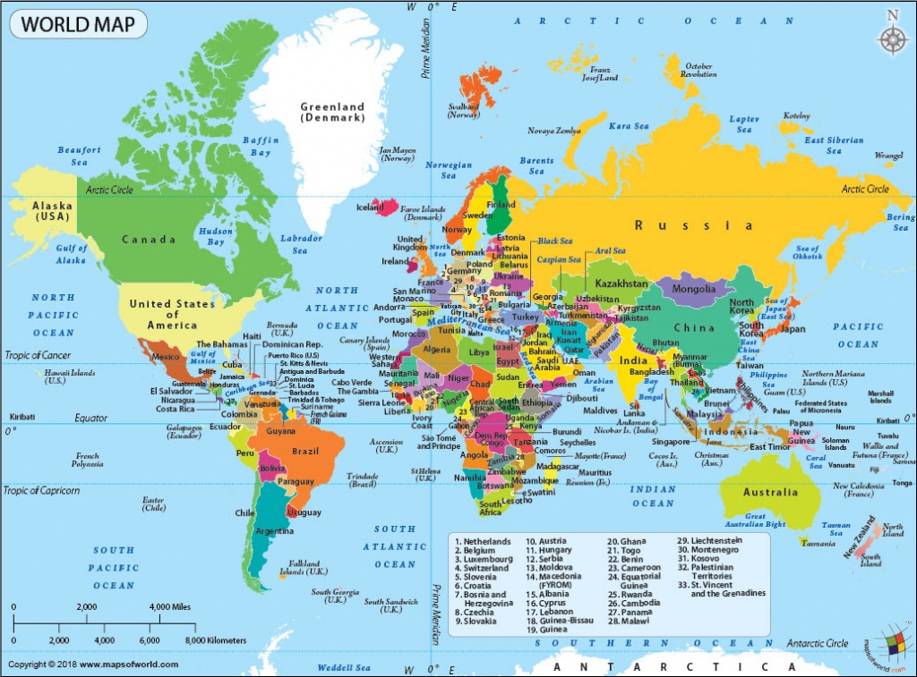 World Map, A Map Of The World With Country Name Labeled - Free Printable World Map With Countries Labeled