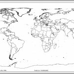World Map Outline With Countries | World Map | Blank World Map, Map   Printable Blank World Map With Countries