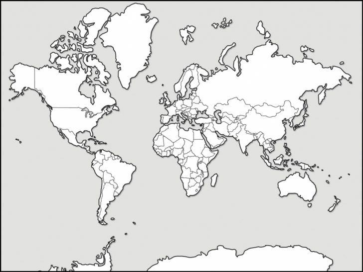 World Map Outline Printable Pdf