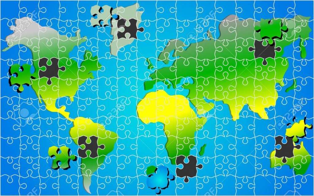 World Map Puzzle Printable ~ Cvln Rp - World Map Puzzle Printable