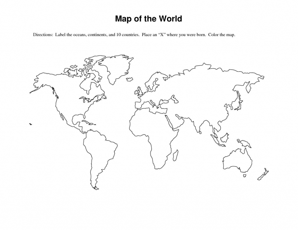 World Map Template Pdf Best Brilliant Ideas Blank World Map - Printable Blank World Map For Kids
