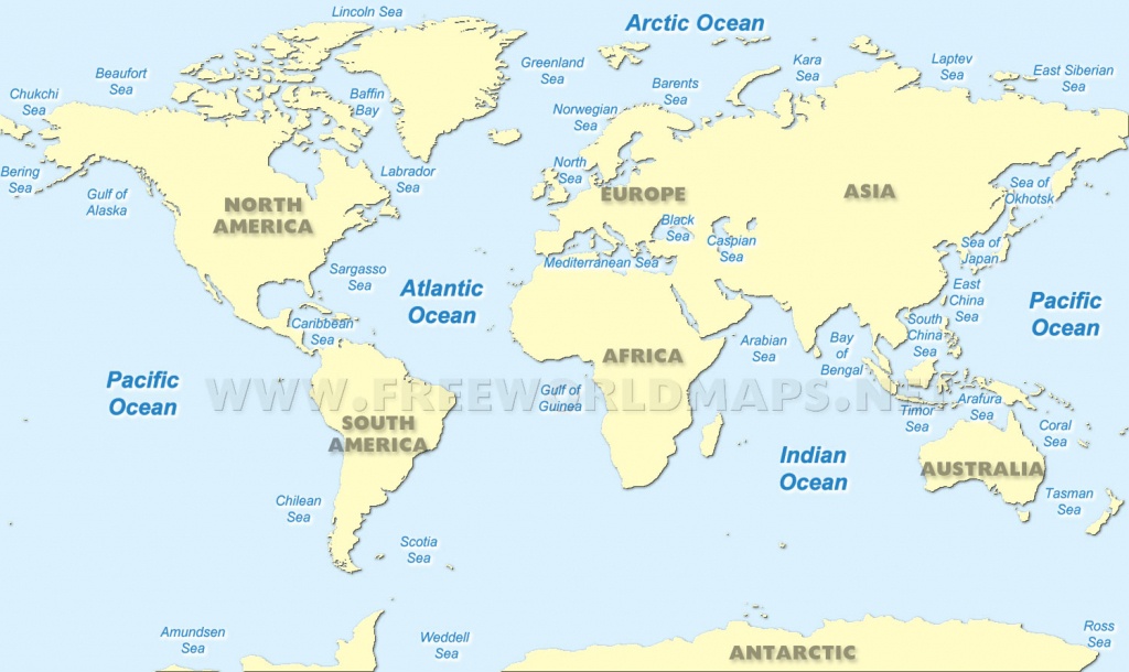 World Ocean Maps - World Ocean Map Printable