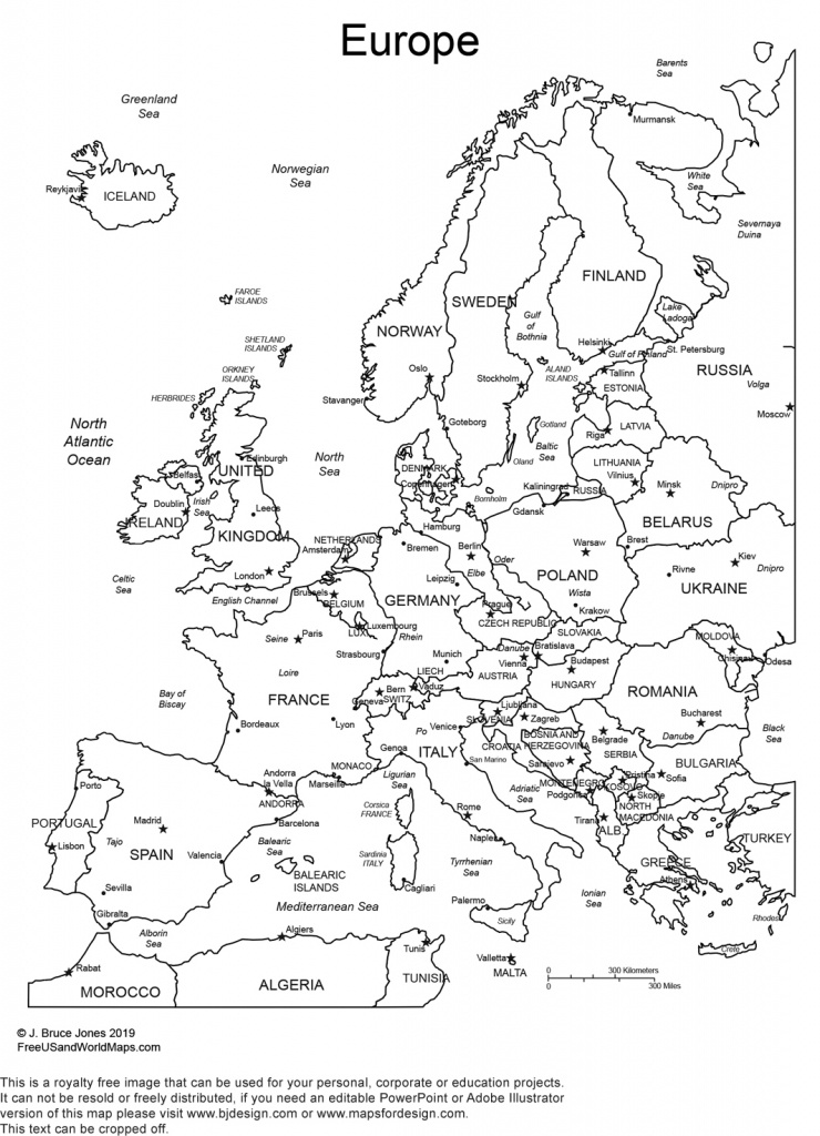 World Regional Printable, Blank Maps • Royalty Free, Jpg - Free Printable Map Of Europe