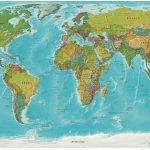 World Relief Map, Printable World Relief Map, World Physical Map   Printable Earth Map