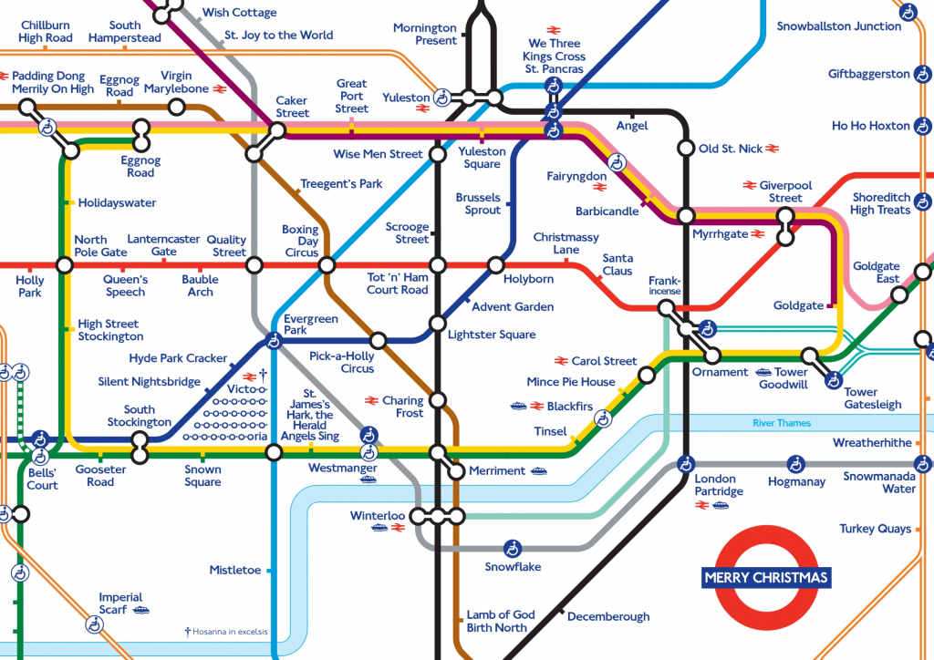 Xmas 20Map Random 2 London Underground Map Printable Throughout - Printable Map Of The London Underground