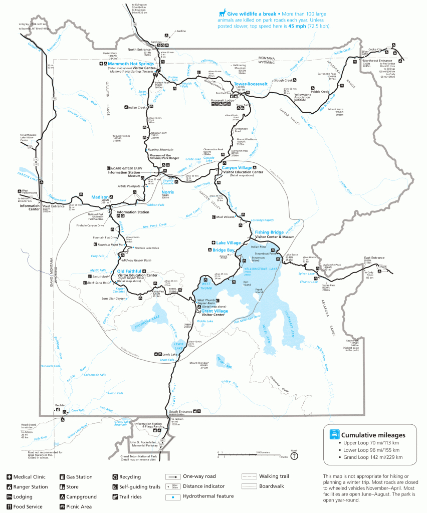 Yellowstone Maps | Npmaps - Just Free Maps, Period. - Printable Map Of Yellowstone