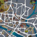 York Map Fine Art Print   Katie Cardew Illustrations   York Street Map Printable