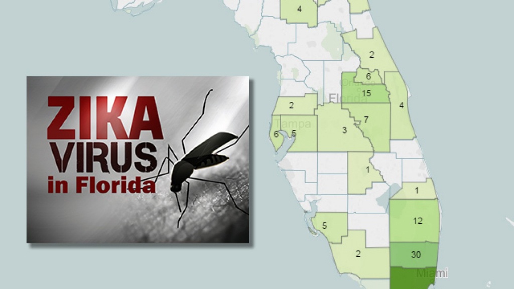 Zika Tracker: Interactive Map And Graphic Show Confirmed And Locally - Zika Florida Map