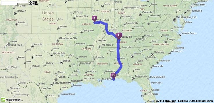 Driving Directions From Washington Missouri 63090 To Gulf 