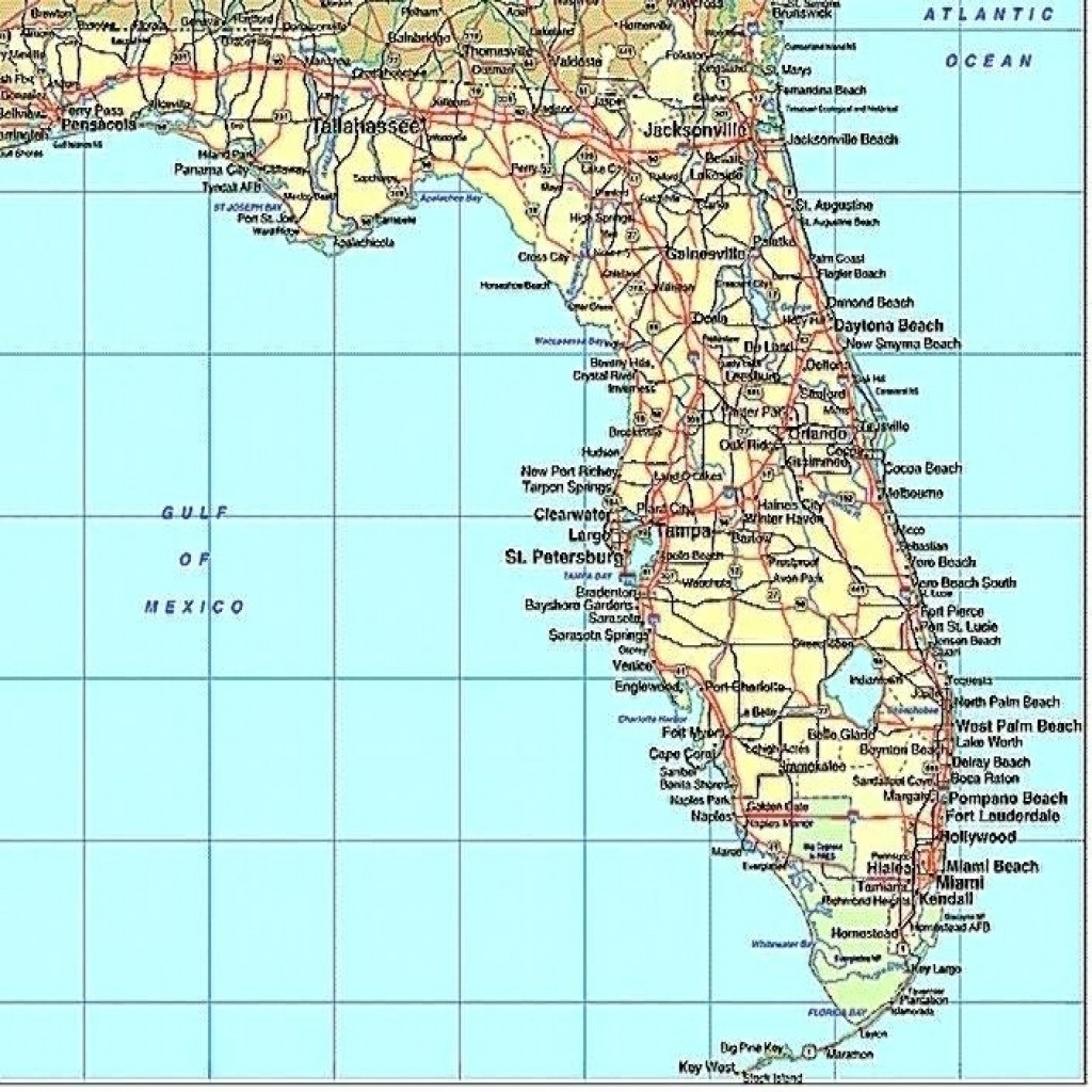 Florida Gulf Coast Map With Cities And Travel Information 