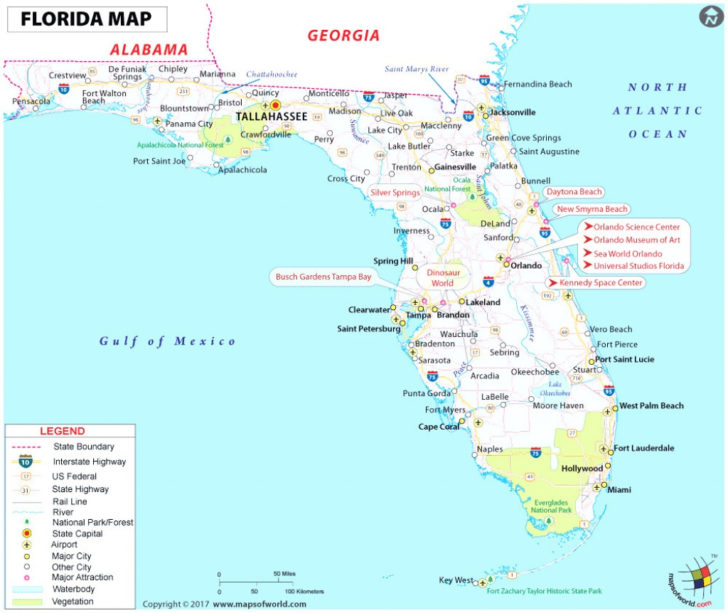 Map Of Florida Gulf Coast Beach Towns Printable Maps - Printable Maps