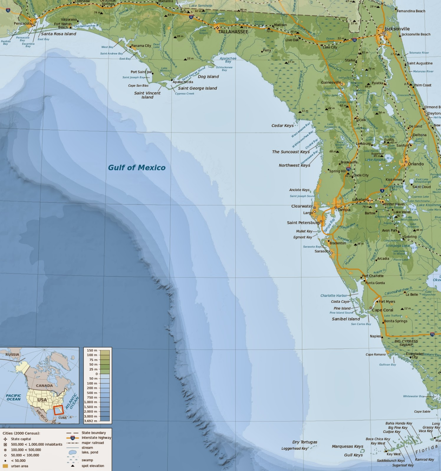 Online Maps Florida Gulf Coast Map
